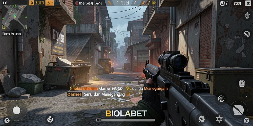 Gameplay <strong>BIOLABET</strong> yang mendebarkan dengan aksi tembak-menembak.