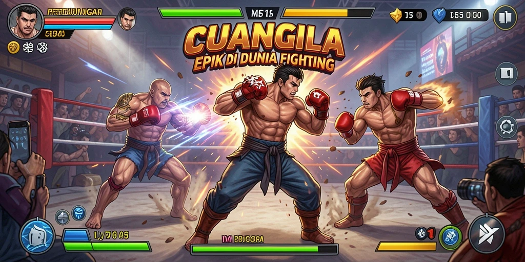 Tampilan gameplay CUANGILA yang intens dan menegangkan.