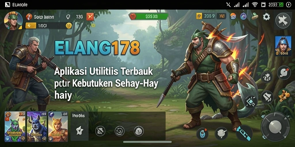 Tampilan antarmuka pengguna ELANG178 yang intuitif dan fungsional.