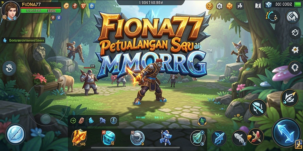 Screenshot gameplay FIONA77 menunjukkan aksi seru dalam pertempuran MMORPG.