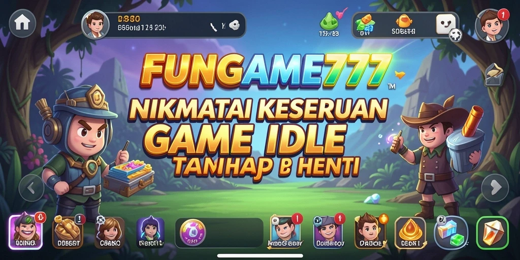 Tampilan gameplay FUNGAME777 yang adiktif dan menyenangkan.