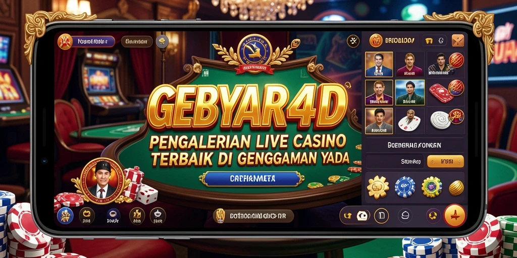 Tampilan menarik GEBYAR4D dengan dealer Live Casino profesional.
