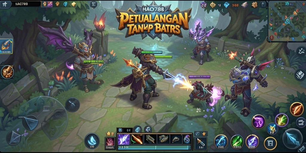 Gameplay seru dalam petualangan MMORPG yang mendebarkan.