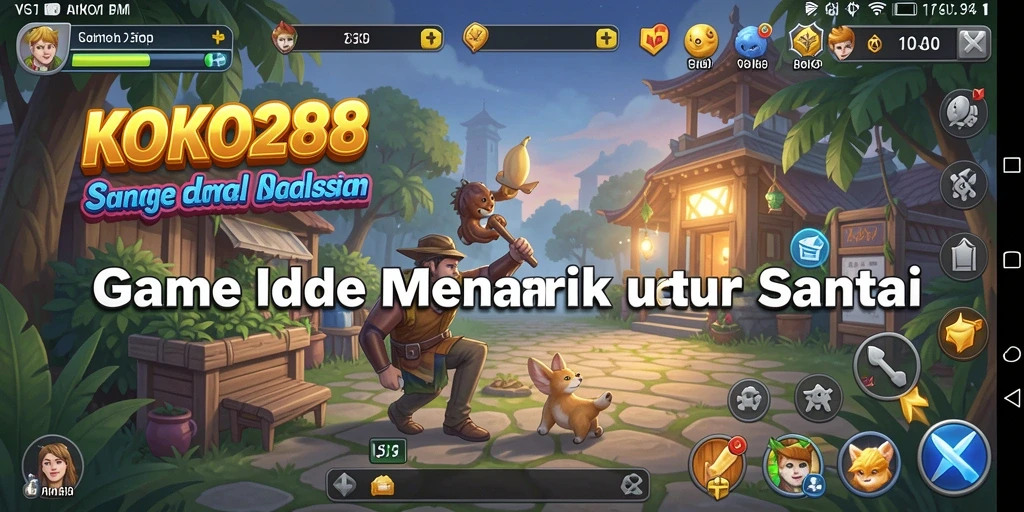 Screenshot gameplay KOKO288 yang menampilkan aksi Idle yang seru.