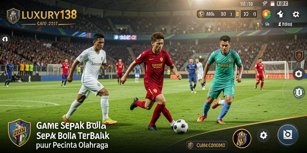 Screenshot utama LUXURY138 menunjukkan aksi seru sepak bola.