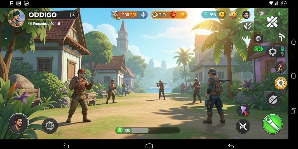 Tangkapan layar dari gameplay ODDIGO yang penuh warna dan menyenangkan.