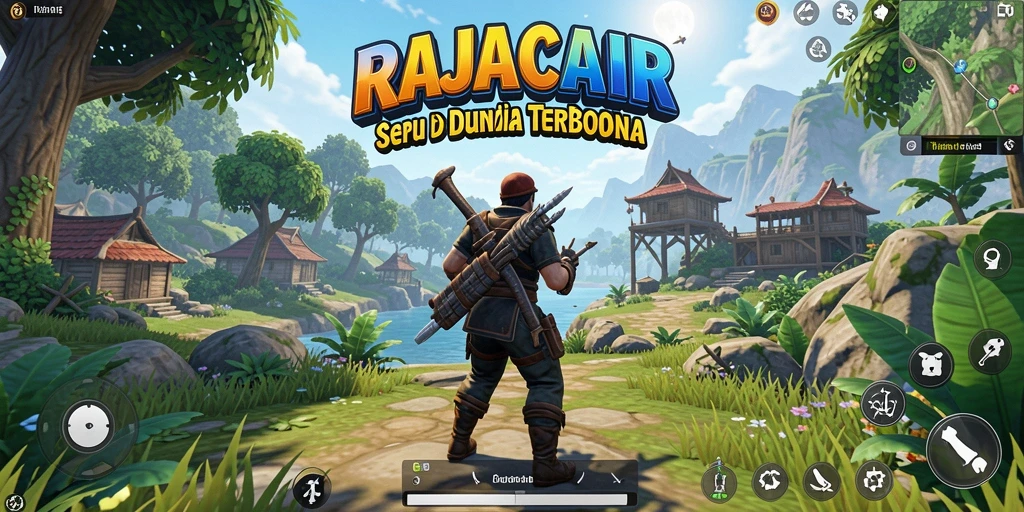 Tampilan gameplay RAJACAIR yang menakjubkan dalam dunia terbuka.