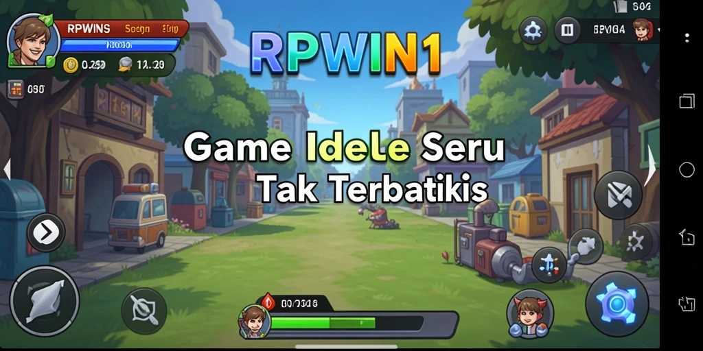 Screenshot gameplay RPWIN1 yang menunjukkan keseruan bermain Idle.