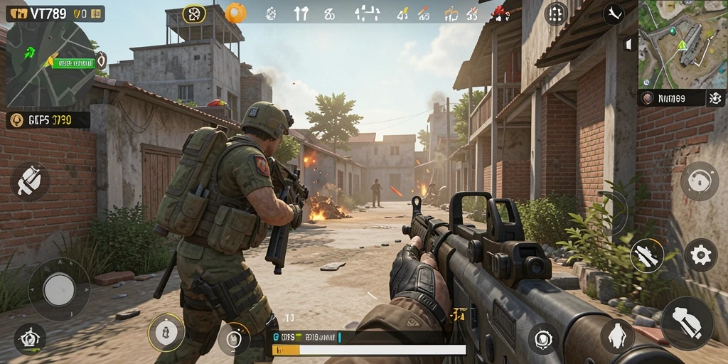 Tampilan gameplay VT789 yang mendebarkan dan penuh aksi.